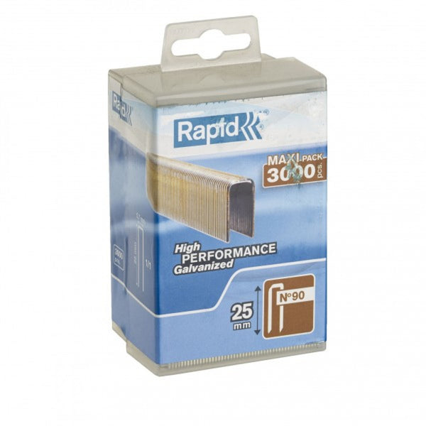 Rapid Staples 90/25 3000pcs Plastic Box