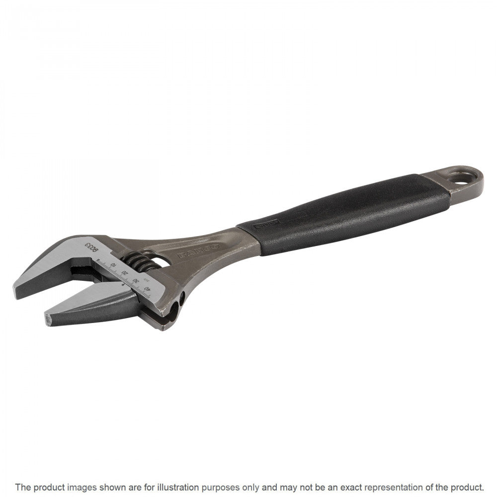 Bahco ERGOâ„¢ 55mm Adjustable Wrench With Rubber Handle & Phosphate Finish 324mm