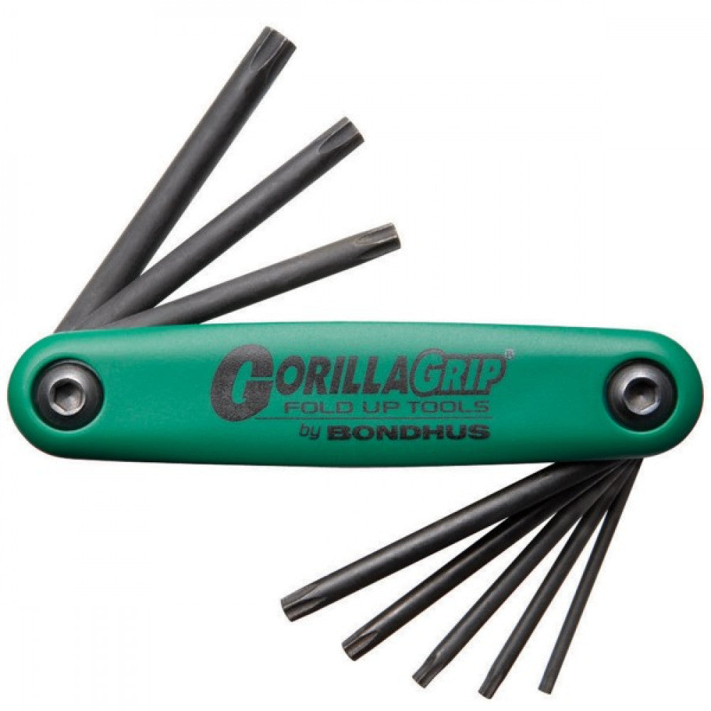 T9-T40 Bondhus 8Pc Gorillagrip (Torx) Fold Key Set