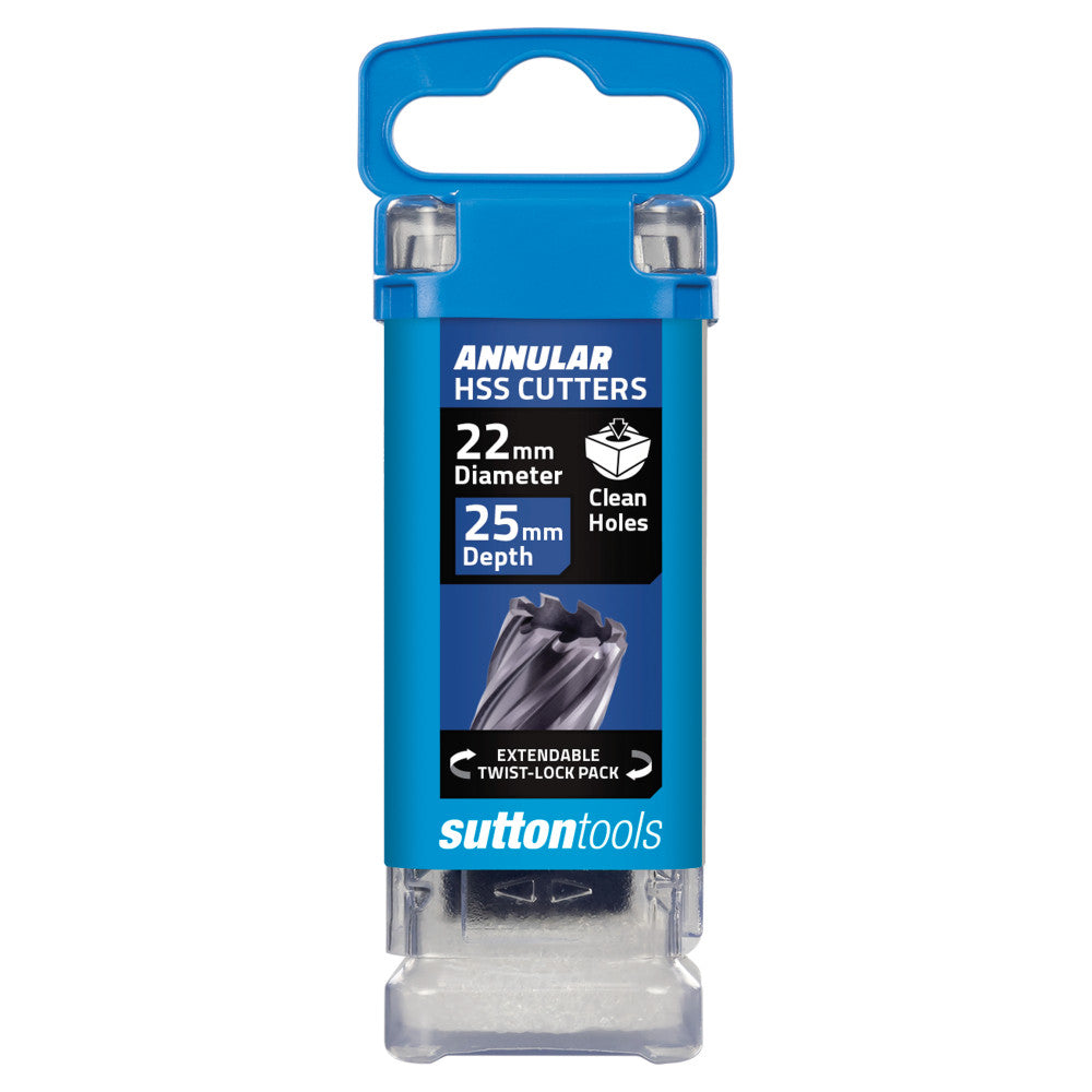 Sutton Tools Annular Cutter M2Al HSS TiAlN 22 x 25mm