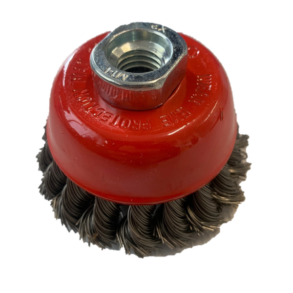Twisted Wire Cup Brush 75XM14X2.0 Stainless/Steel