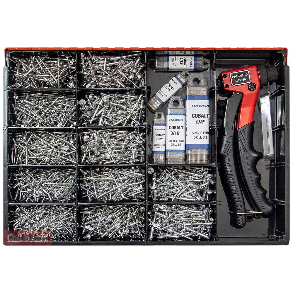 Champion 1175 Piece Aluminium Blind Rivet Master Kit