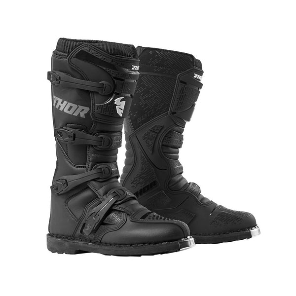 Boots Thor MX Blitz Xp Mens Atv Commando Treaded Sole Black Size 8