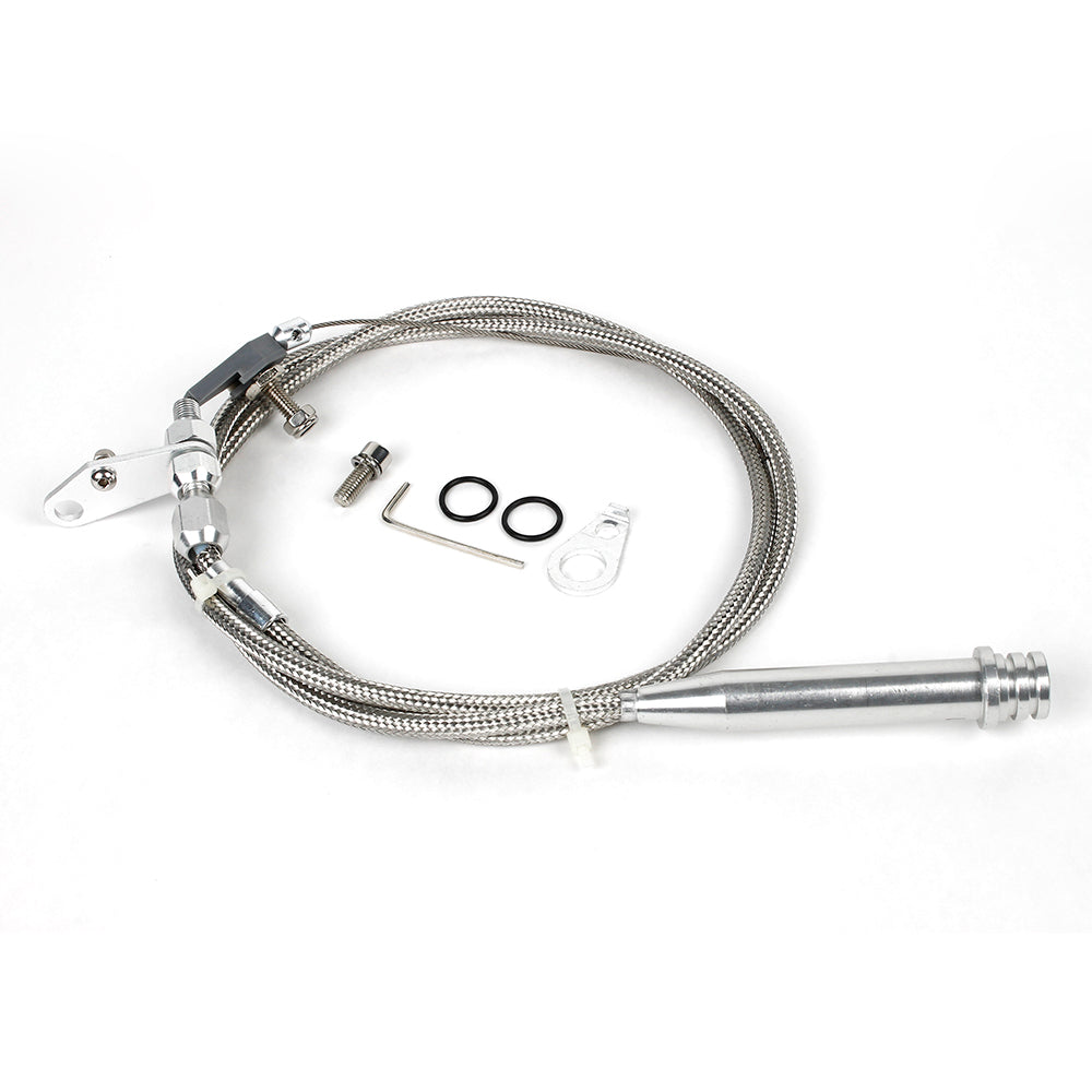 Cable, Transmission Kickdown GM Chev 700R4 700-R4 Stainless Braid