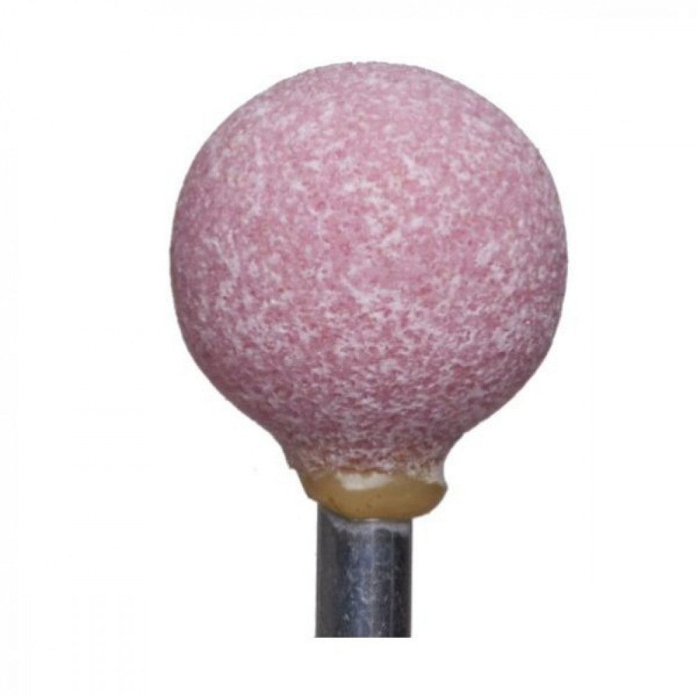 B121 Mounted Point PA80Q Pink Aluminium Oxide 3mm Shank For Steel & Iron