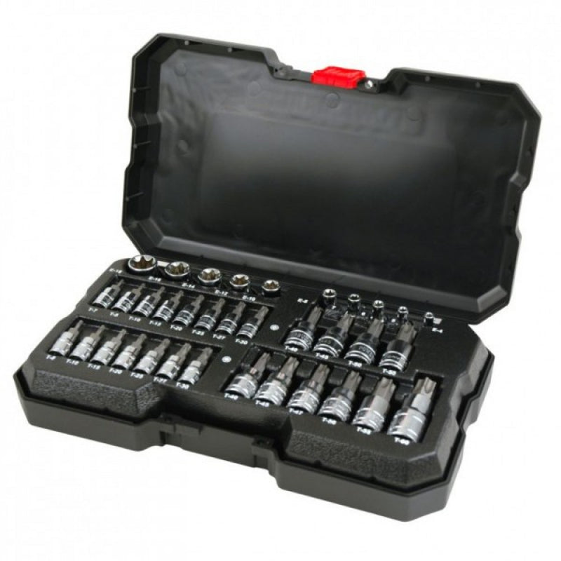 Powerbuilt 35pc 1/4, 3/8, 1/2 Dr Torx Socket Set