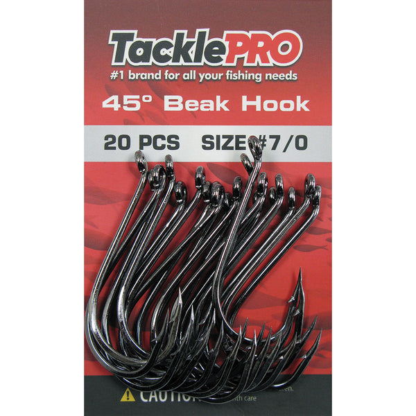 Tacklepro 45Deg. Beak Hook #7/0 - 20Pc