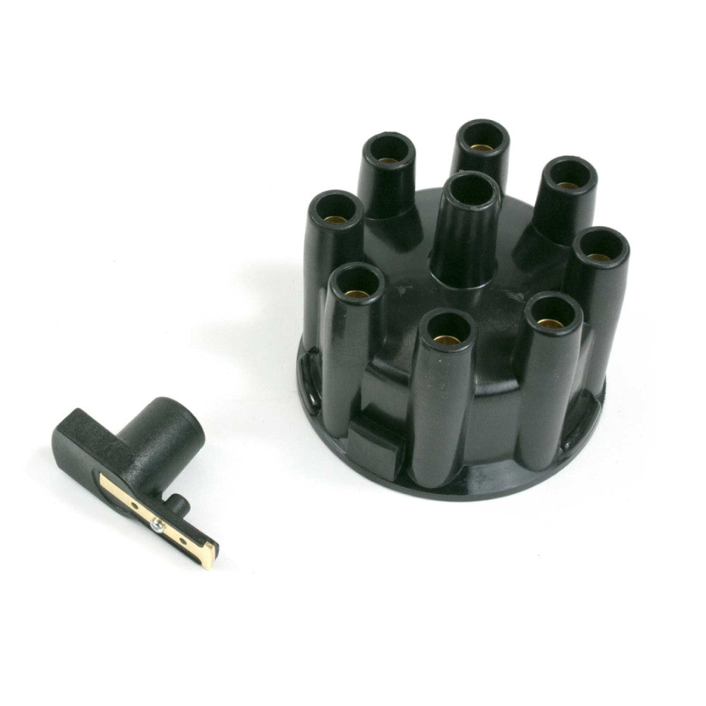 TSP Distributor Cap And Rotor - Pro Billet Ready To Run Female - Black#6972BK