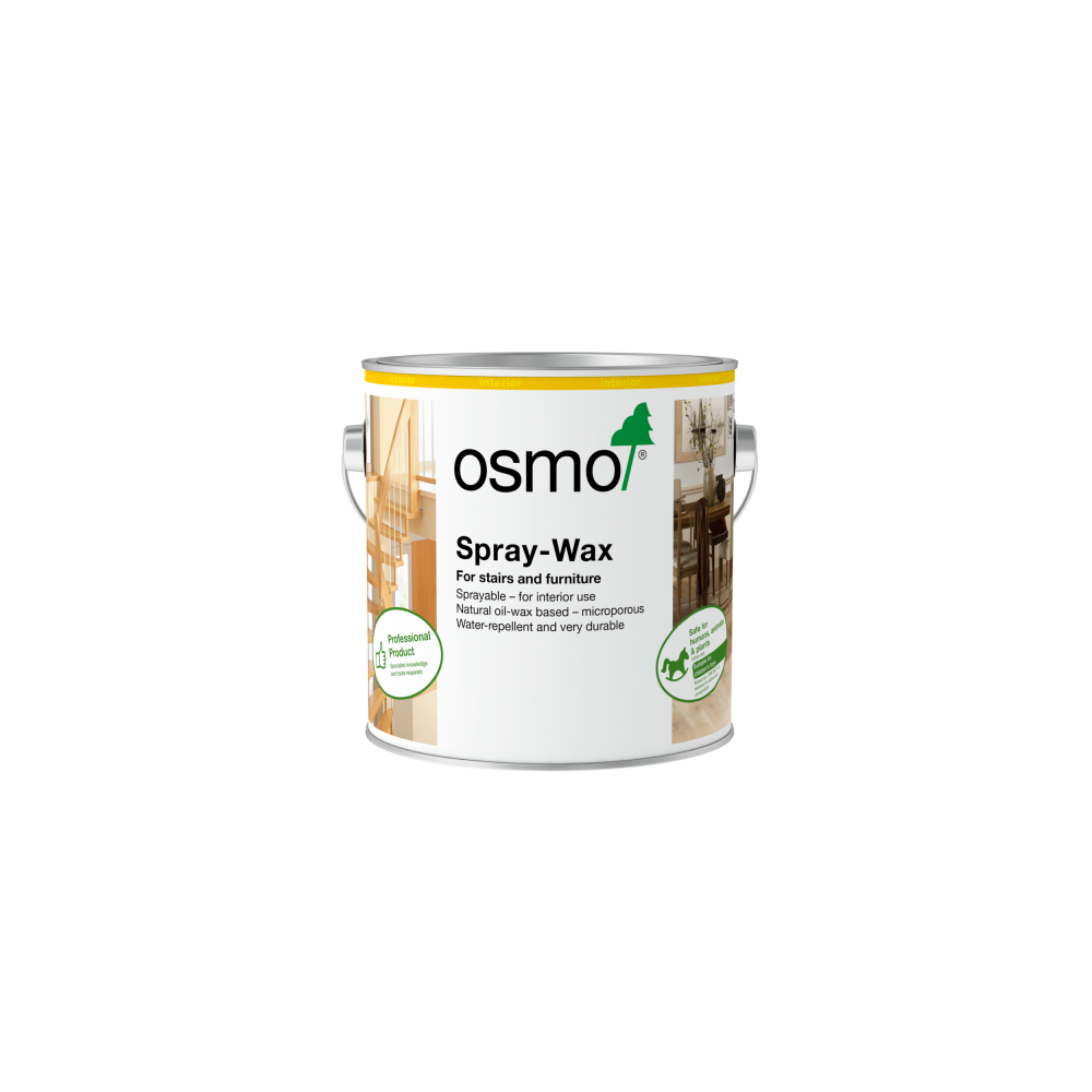 Osmo Spray Wax - 2.5 Litres, White Opaque 3012