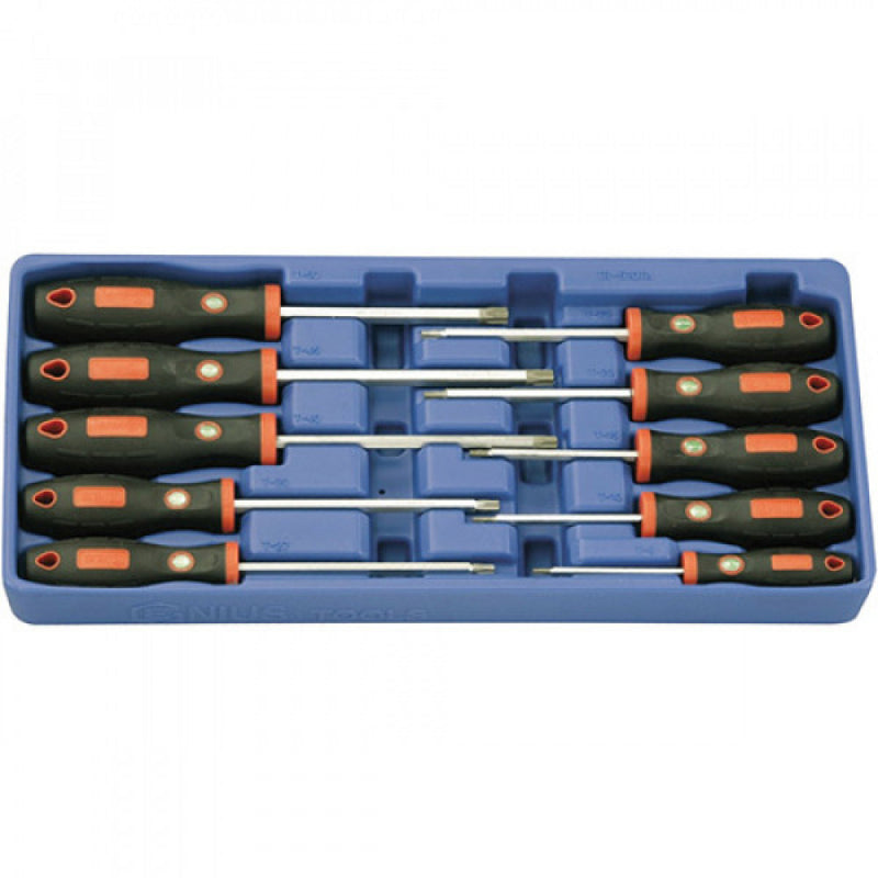 Genius 10Pc Torx Tamperproof Screwdriver Set