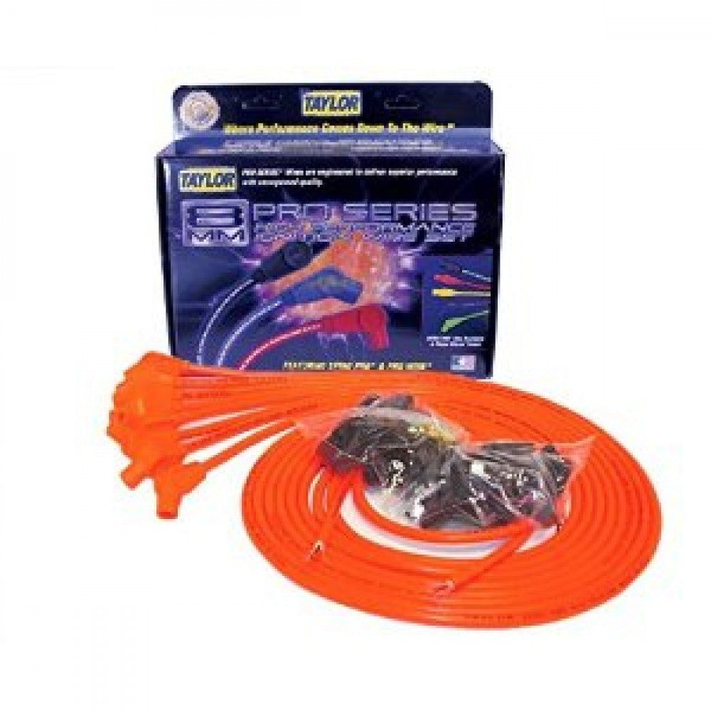 Taylor HT Igition Leads ORANGE 8mm 135D #78353