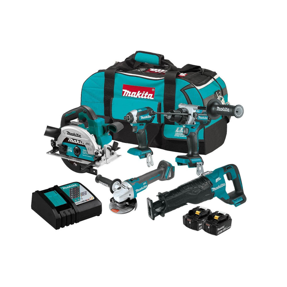MAKITA 18V LXT Brushless 5-Piece Combo Kit