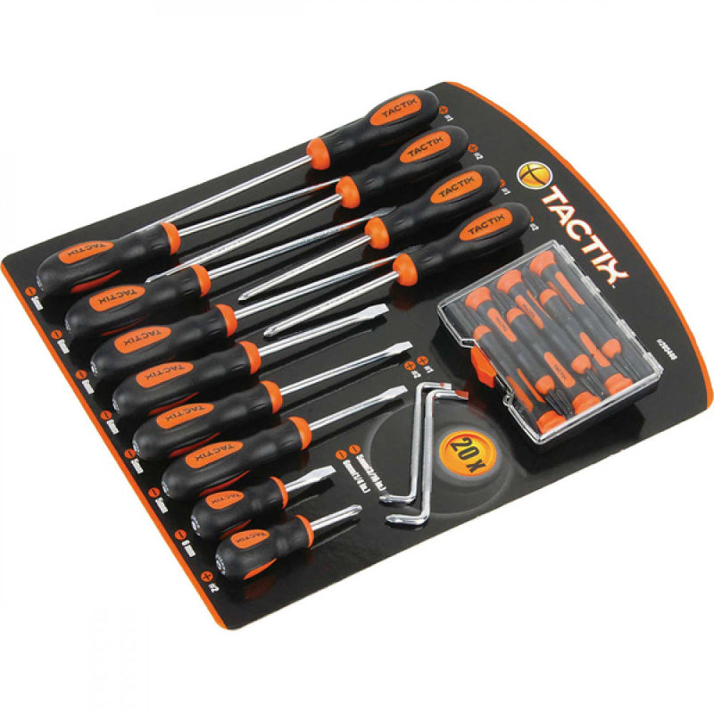 Tactix - 20Pc Screwdriver Set