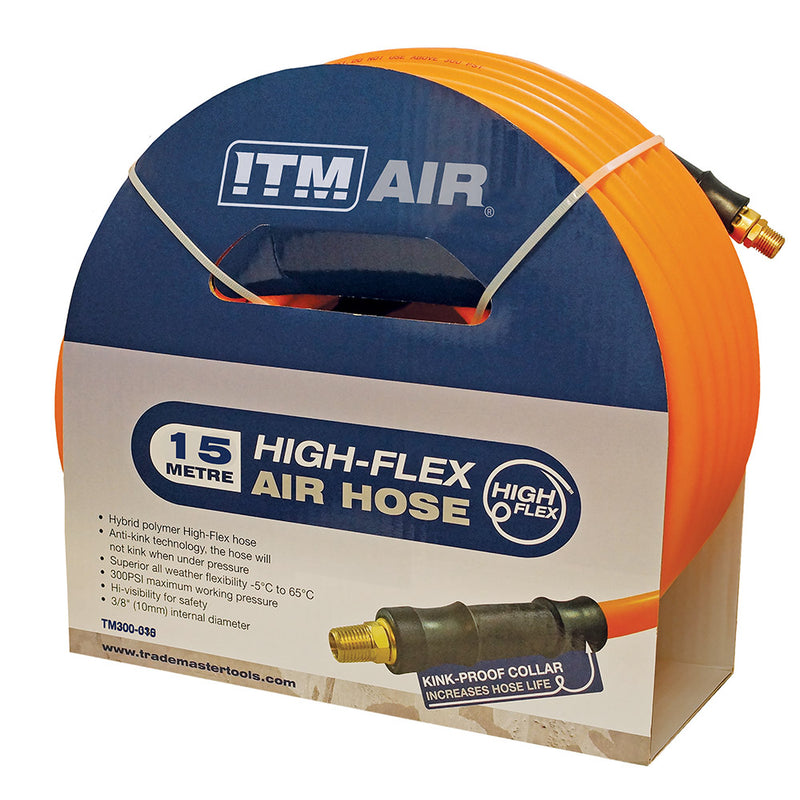 Itm Air Hose 10mm (3/8in) x 15M Hybrid Polymer W/