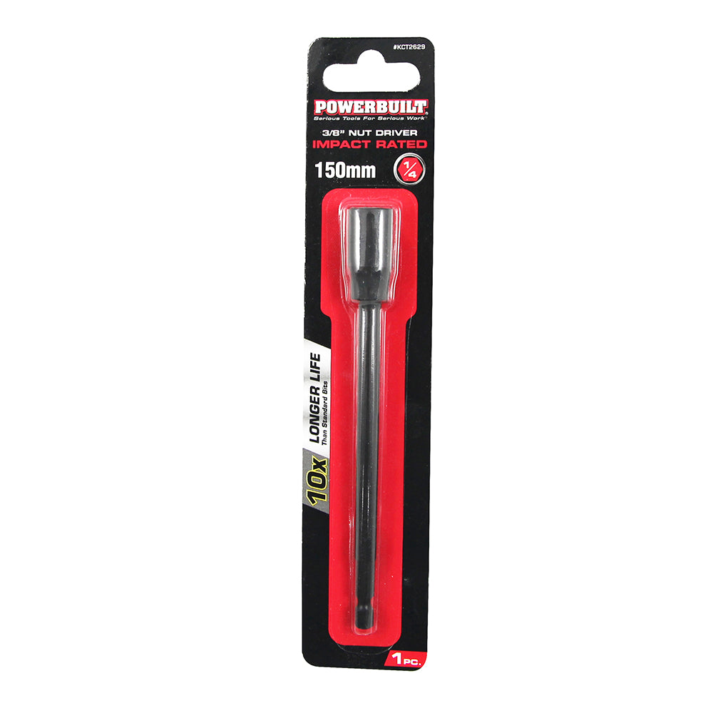 Powerbuilt 1/4" Nut Driver - 3/8" - 150mm