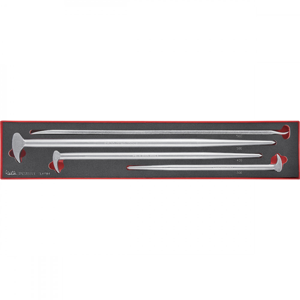 4Pc Roll/Heel Bar Set 12in-16In-20in W/Tyre Lever