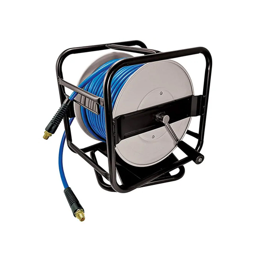 Itm Manual Air Hose Reel, 8mm x 40M Pvc Air Hose With 1/4in BSP Male Fittings