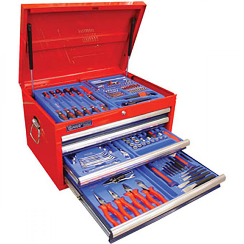 Genius 221Pc Tool Kit In 4-Drawer Chest