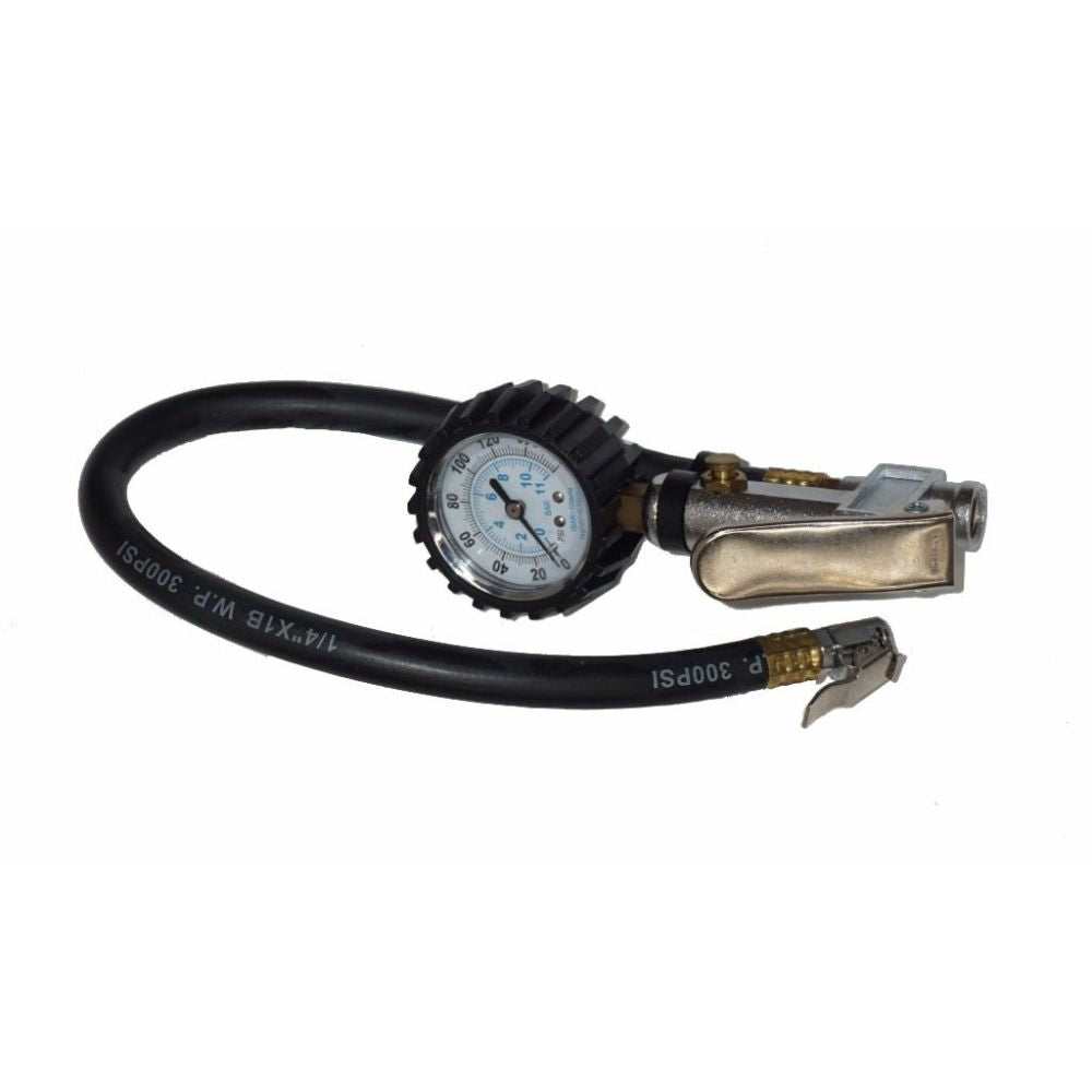 Tyre-Inflator W/50mm Gauge With Clip On Connection