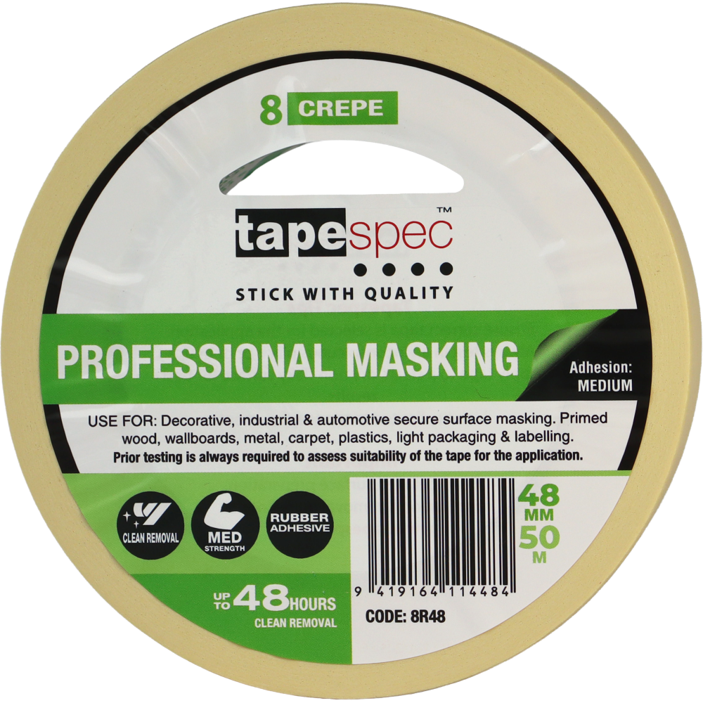 No.8 General Purpose Masking Tape - 48mm x 50m