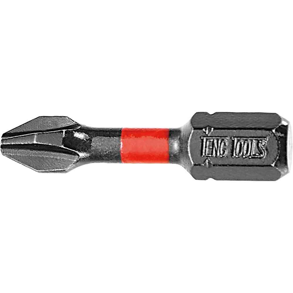 Teng 5Pc 1/4in Ph#1 Impact Screwdriver Bit 30mm