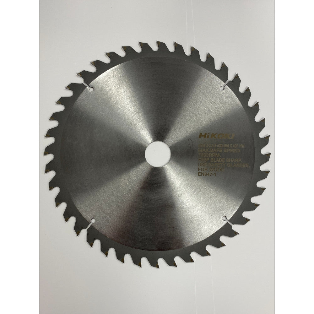 HiKOKI 255mm BLADE 40T 30mm BORE SUITS C10RJ, C3610DRA  Part# 376431