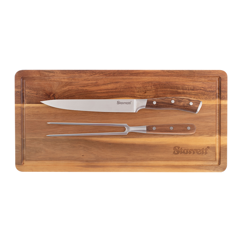 Wooden Chopping Board & Carving Set