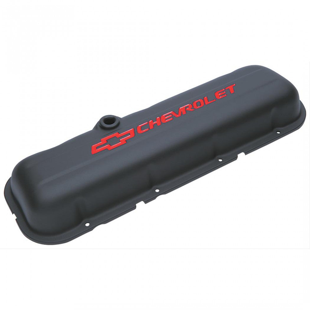 Proform Valve Covers Chev BB Black Short  Bowtie Pair#141-810