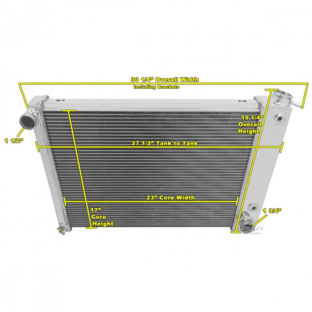 Champion Radiator Chev Big Block Camaro/Firebird 1967-69 - 3 Core Each#PCC370