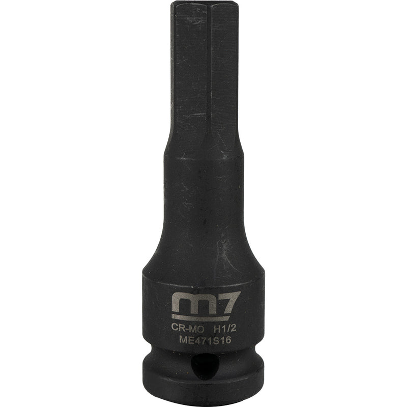 M7 Impact In Hex Socket, 1/2in Drive, 1/2in