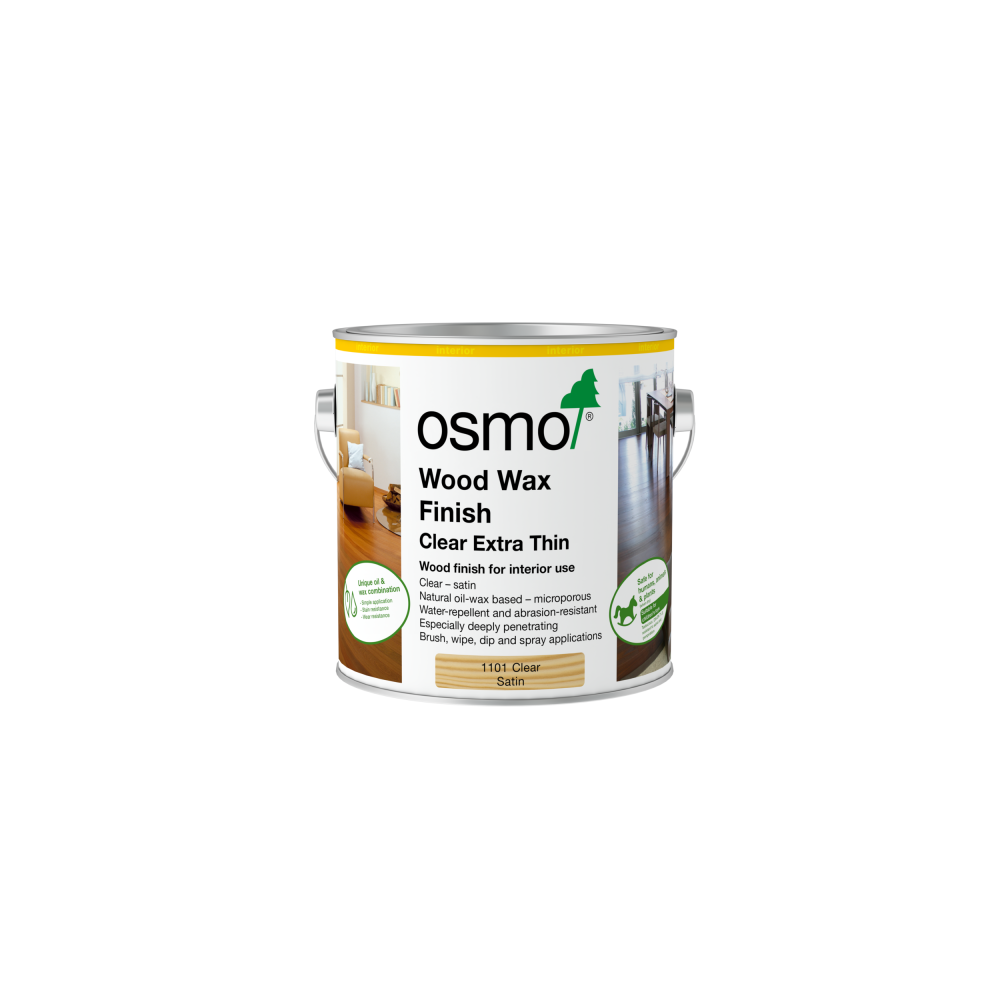 Osmo Woodwax Clear Extra Thin - 2.5 Litres