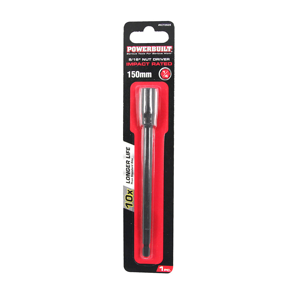 Powerbuilt 1/4" Nut Driver - 5/16" - 150mm