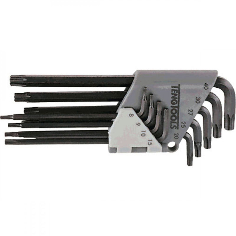 Teng 9Pc Long Arm Torx Key Set - Tx8-Tx40