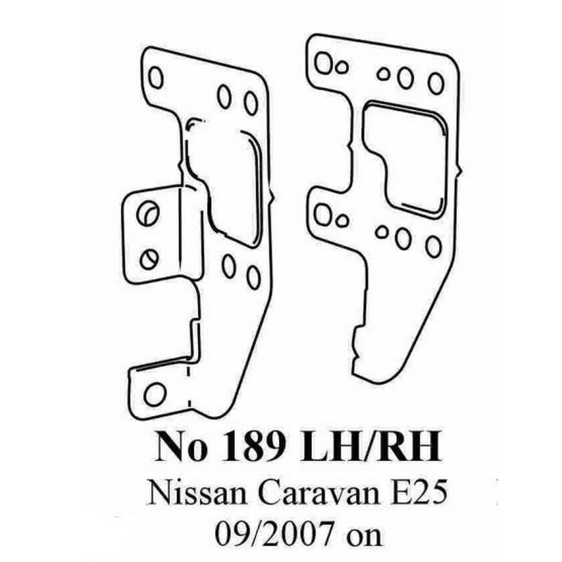 Nissan Caravan E25  09/2007 On Side Bkts