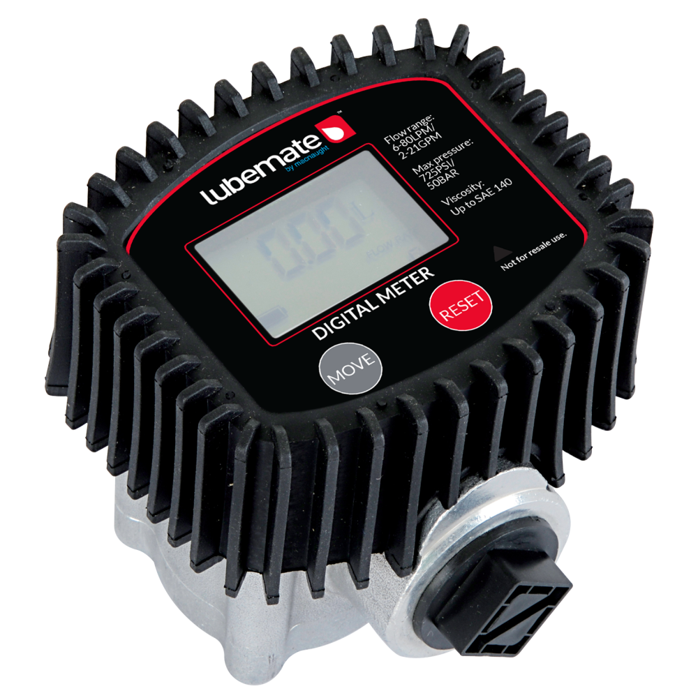 Lubemate Digital Oil Meter - 3/4" 750PSI