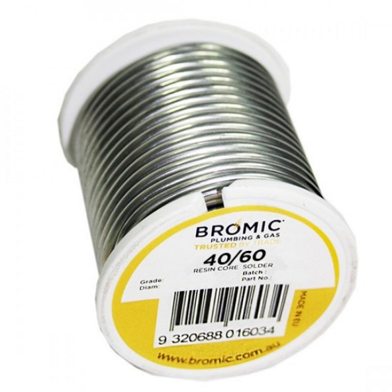 BernzO Resin Core Solder Wire 40/60, 3.2mm, 500g
