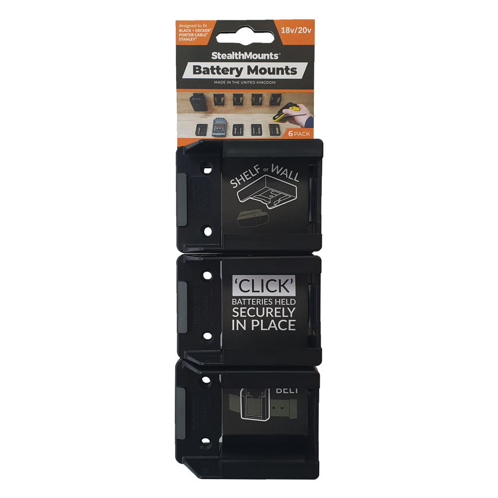 Battery Mount For Black & Decker / Porter Cable 18v