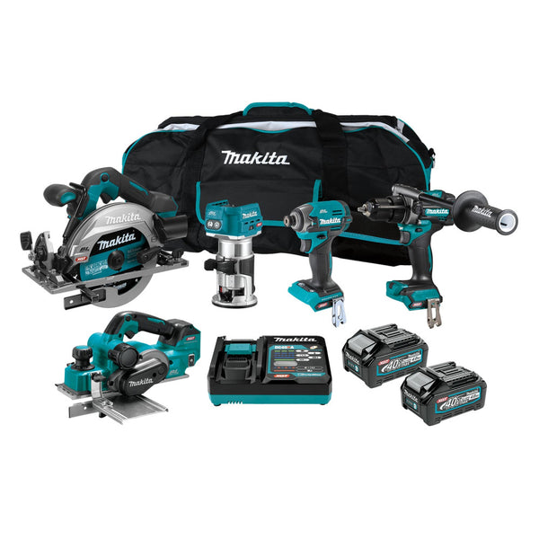 MAKITA 40Vmax Brushless 5-Pc.Combo (4.0Ah) Kit DK0203G501