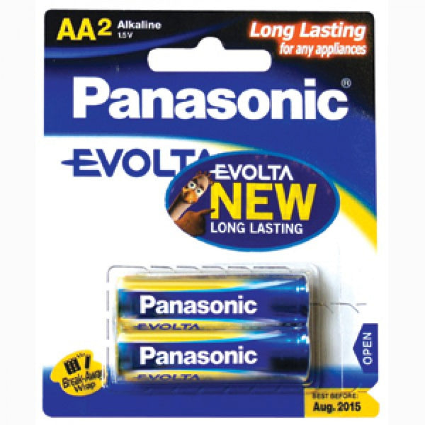 Panasonic Aa Battery Evolta Alkaline (2Pk)