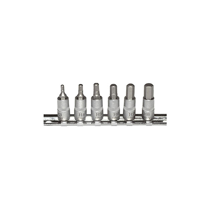 3/8" Dr. 4-10mm 6Pc Inhex Sockets