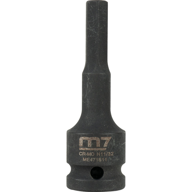 M7 Impact In Hex Socket, 1/2in Drive, 11/32in