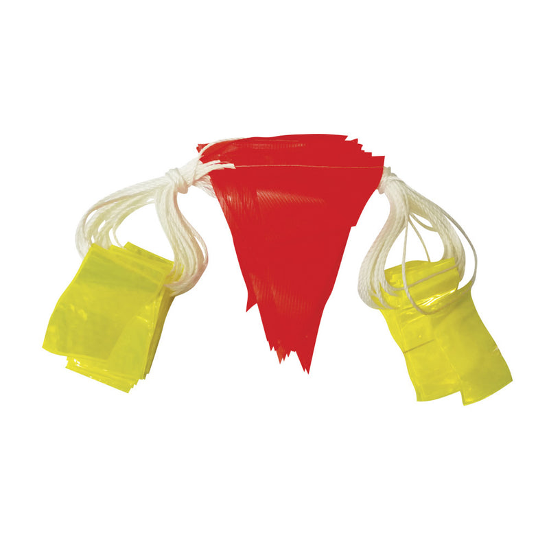 Hi-vis Fluoro Day/night Bunting (45) Flags, 30m