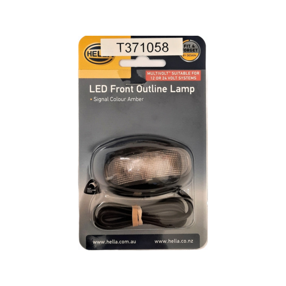 Amber LED Front End Marker Light - 0.5m Cable