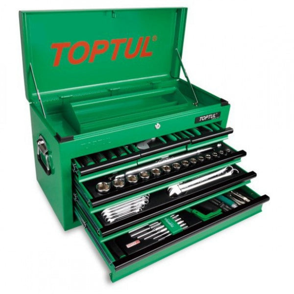 Toptul Mechanical Tool Set & Chest 120 Pieces