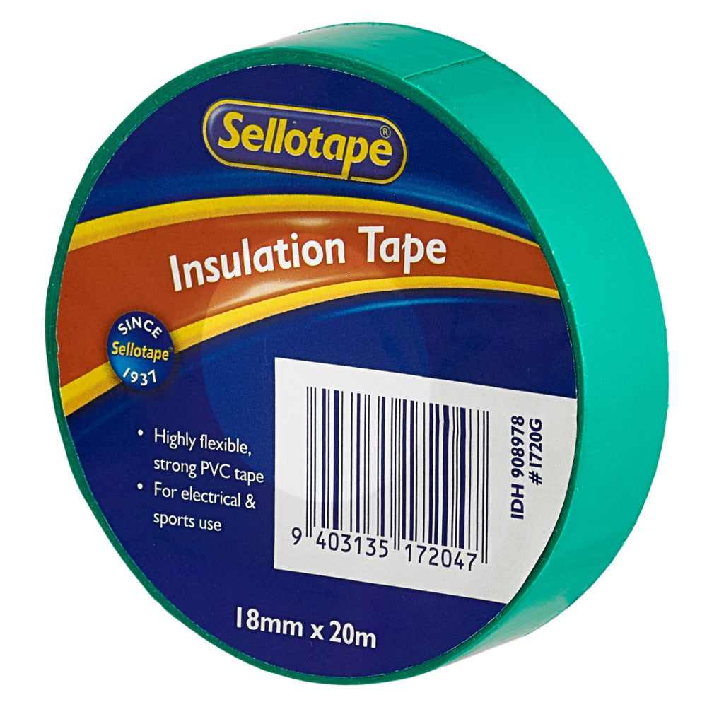 Sellotape 1720G Insulation Green 18mmx20m Pk 10