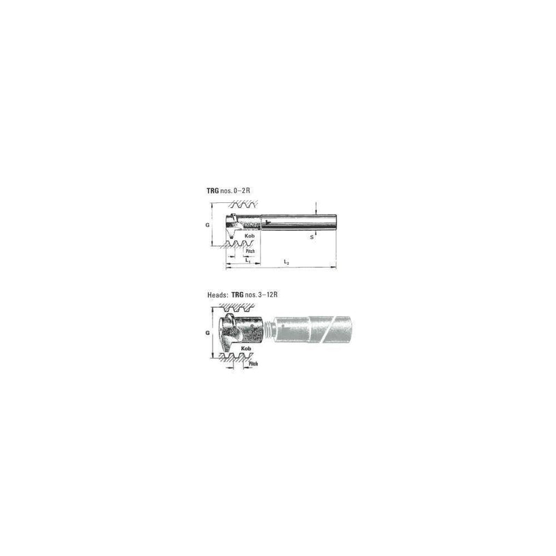 TRG-0x3-R Cobalt Ifanger Internal Trapezoidal Cutter 3mm Pitch 10-13mm Dia Range