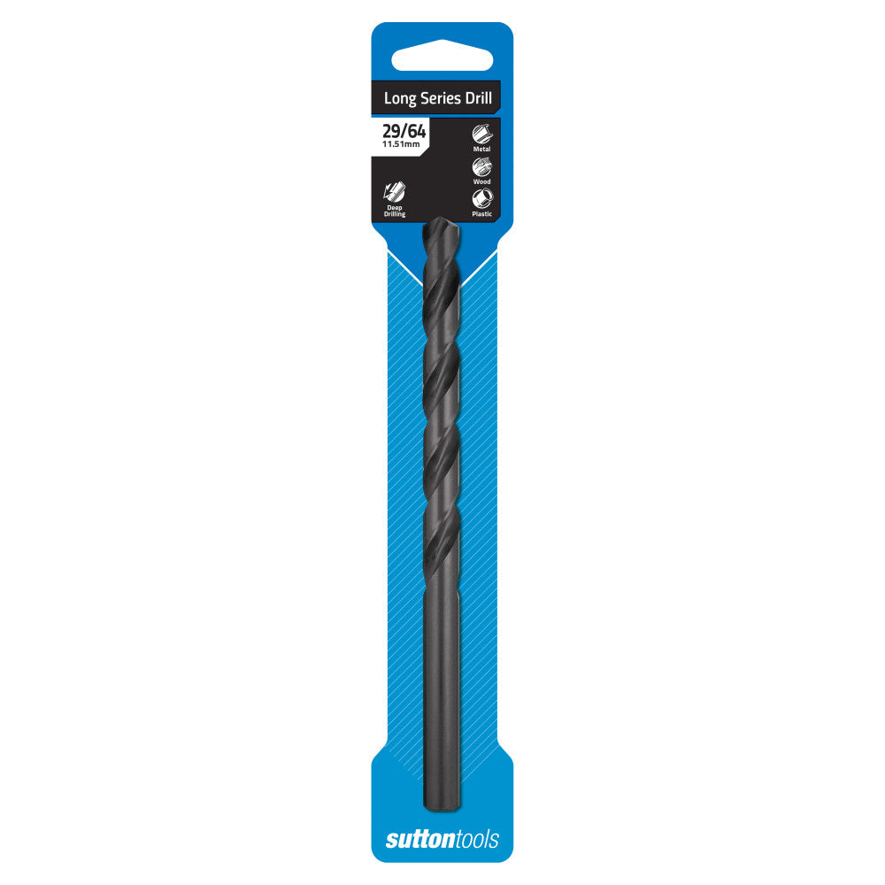 Sutton Tools Long Series Drill Bit 29/64" HSS