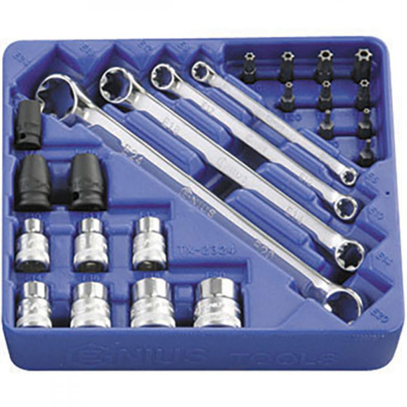 Genius 24Pc Torx Star Wrench Set