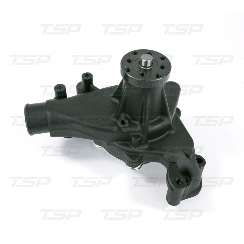 TSP CHEVY SMALL BLOCK LONG-STYLE HIGH-FLOW BLACK MECHANICAL WATER PUMP #HC8012BK