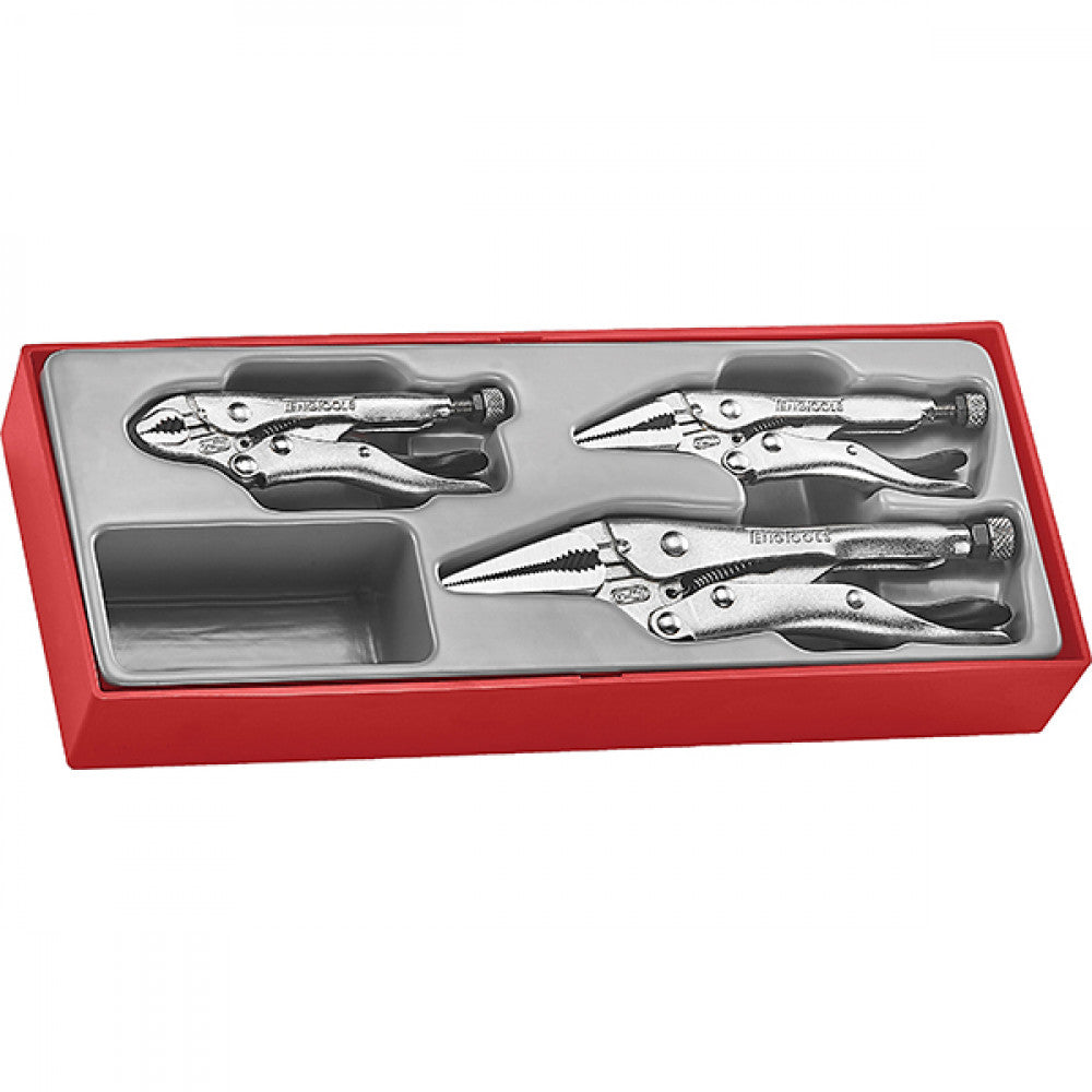 Teng 3Pc Power Grip Plier Set -Ttz-Tray